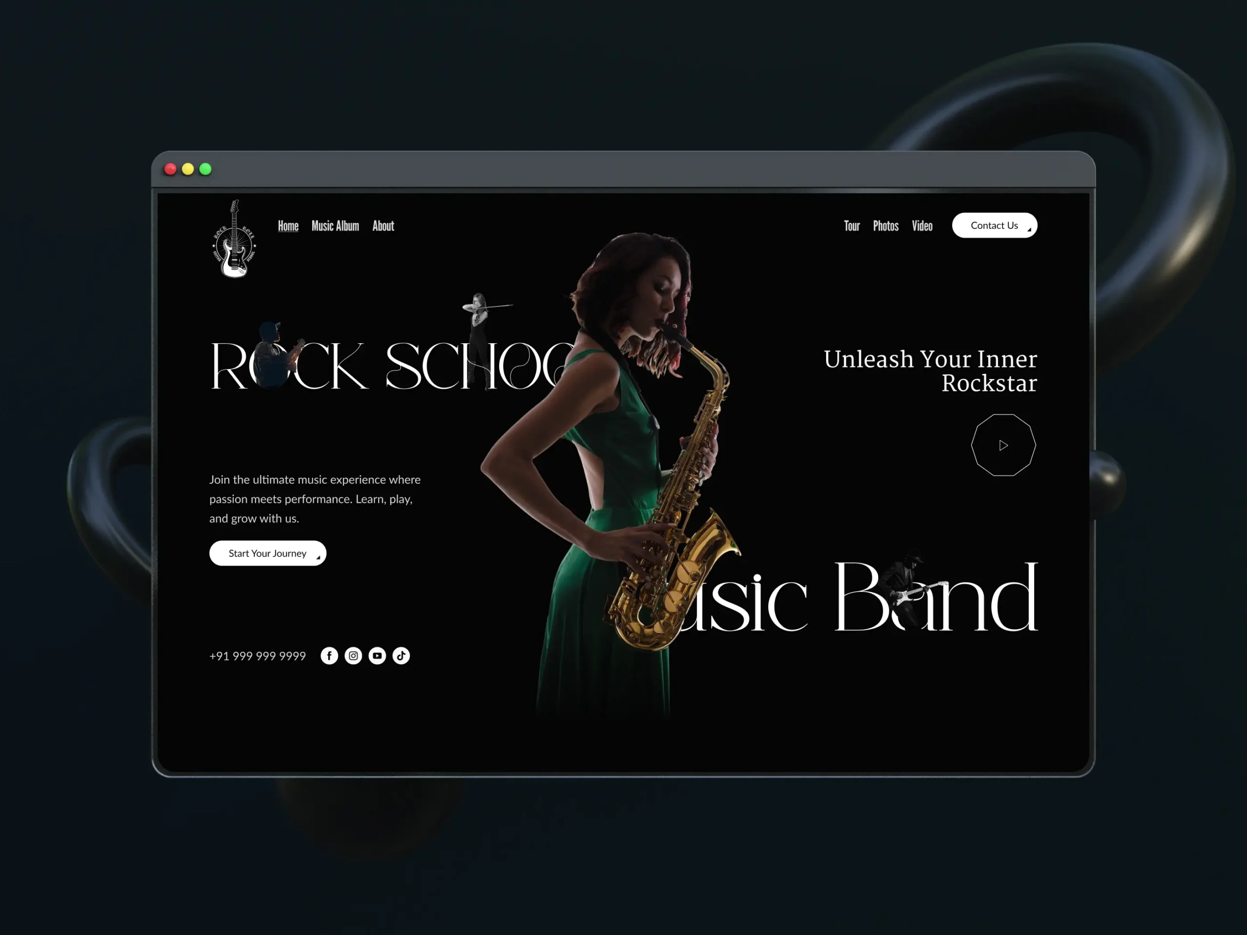Music School Mockup